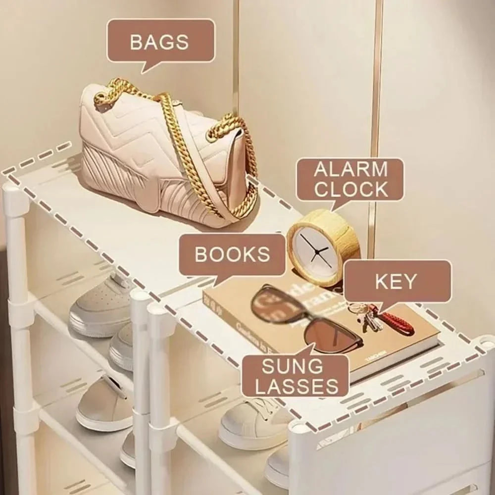 BowLift | SHOECORNER RACK – Stackable shoe rack for corners – Space-saving organization with style