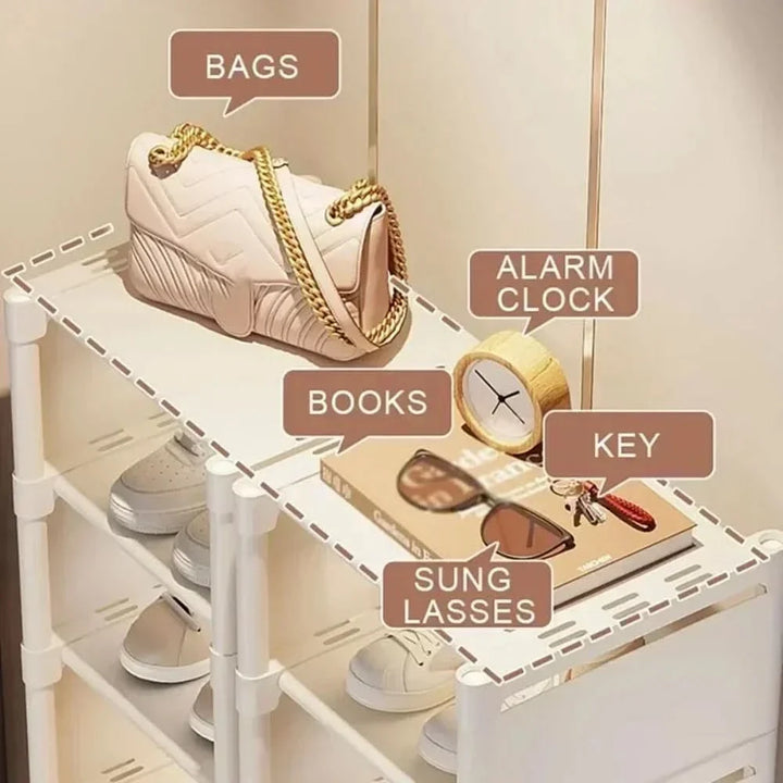BowLift | SHOECORNER RACK – Stackable shoe rack for corners – Space-saving organization with style