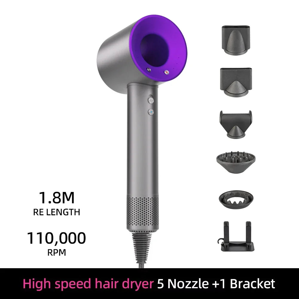 BowLift | Ion Hair Dryer | 200 Million Negative Ions | Intelligent Temperature Control | 110,000 RPM