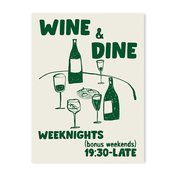 Cin Cheers Wall Art – Aesthetic Cocktail Poster Print | Bowlift