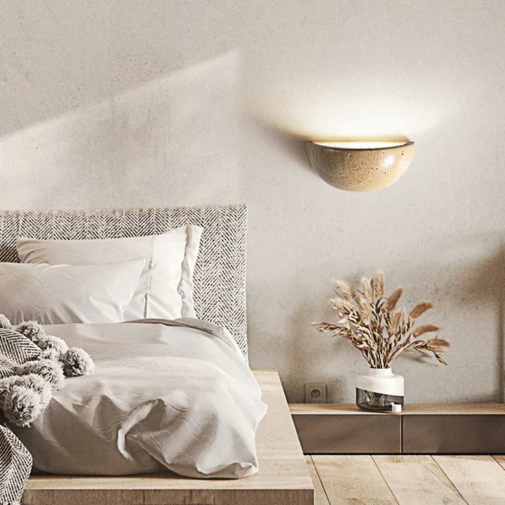 BowLift | SabiGlow - Organic Rock Wall Light
