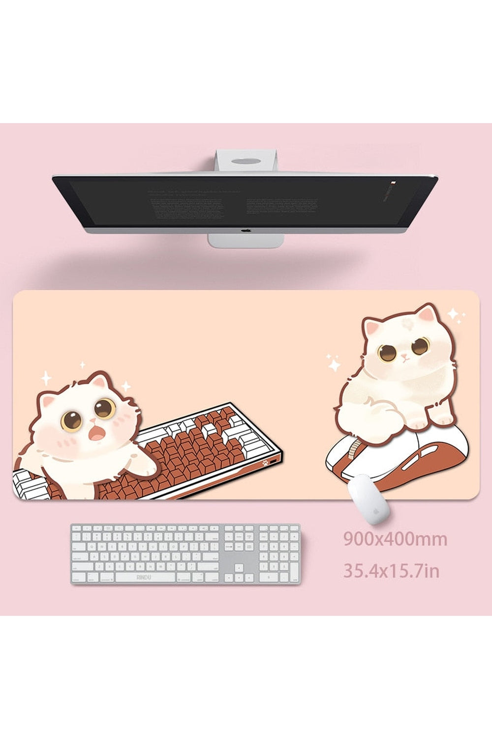 Cat large desk mat | Bowlift