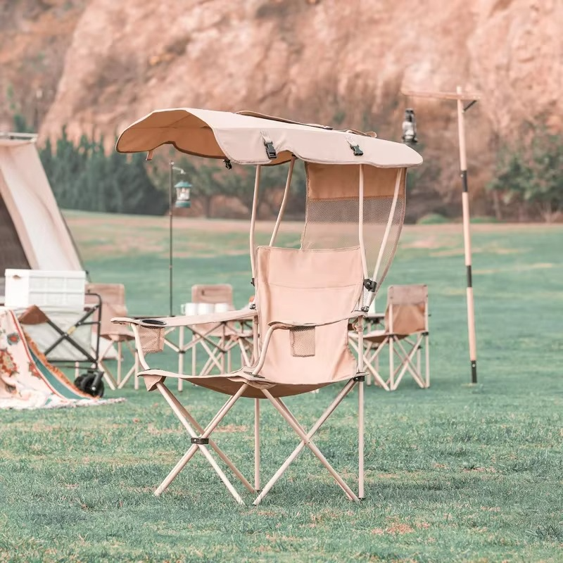 BowLift | Portable Canopy Lounge Chair with Adjustable Sunshade and Cup Holder