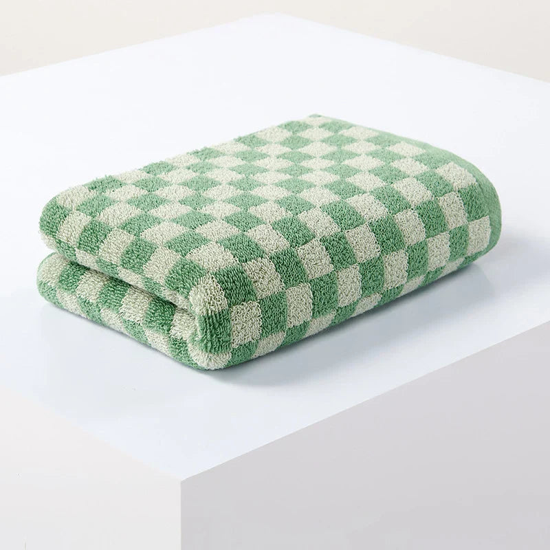 Checkered Cotton Hand Towels | Bowlift