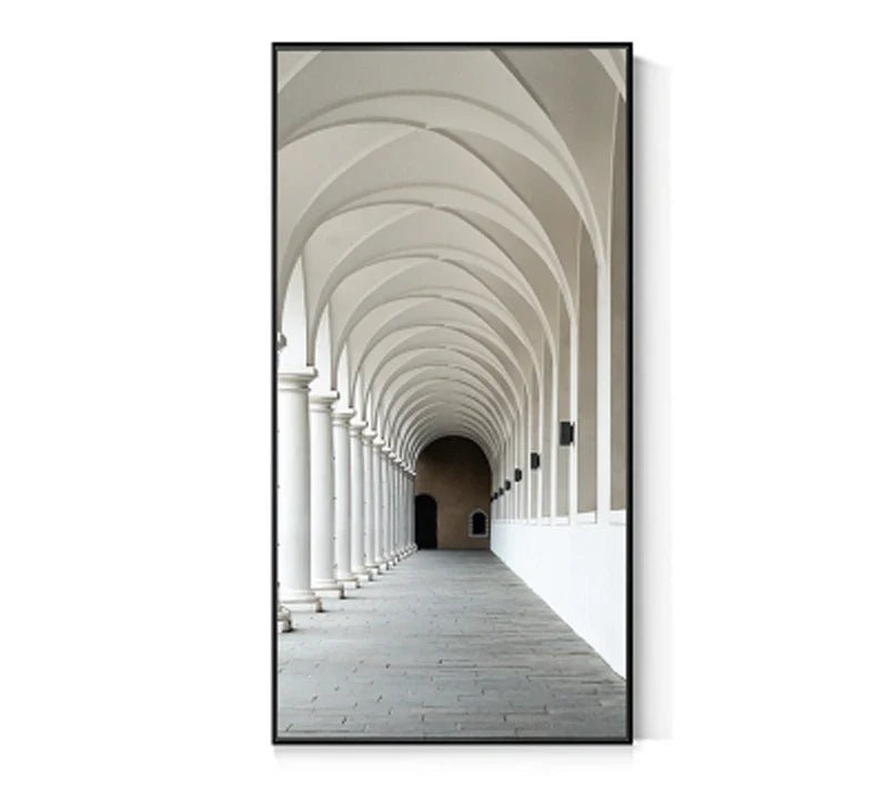 Modern Abstract Minimalist Arches Architecture Wall Art Fine Art Canvas Prints Pictures For Entrance Hall Foyer Living Room Home Office Decor | Bowlift
