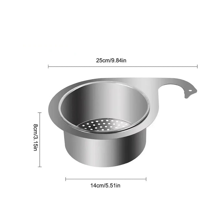 BowLift | Stainless Steel Hanging Sink Drain Basket
