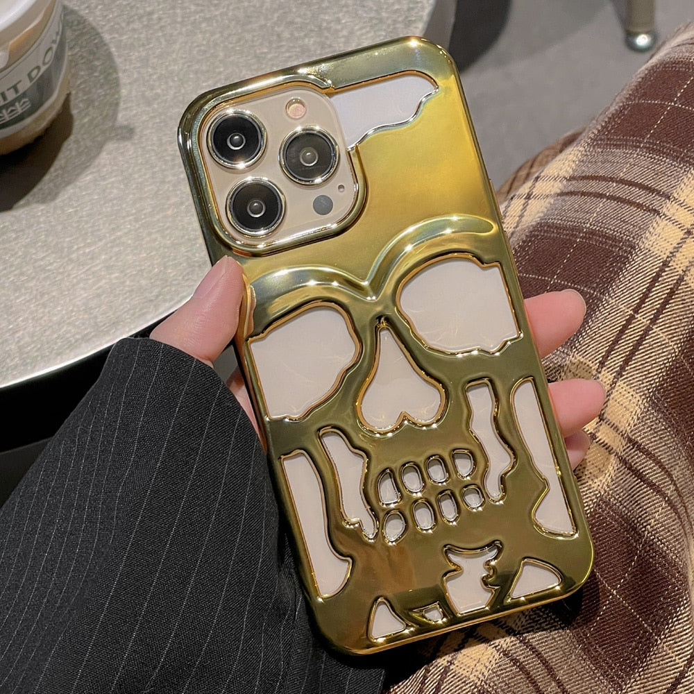 BowLift | Gothic Midnight Skull Phone Case