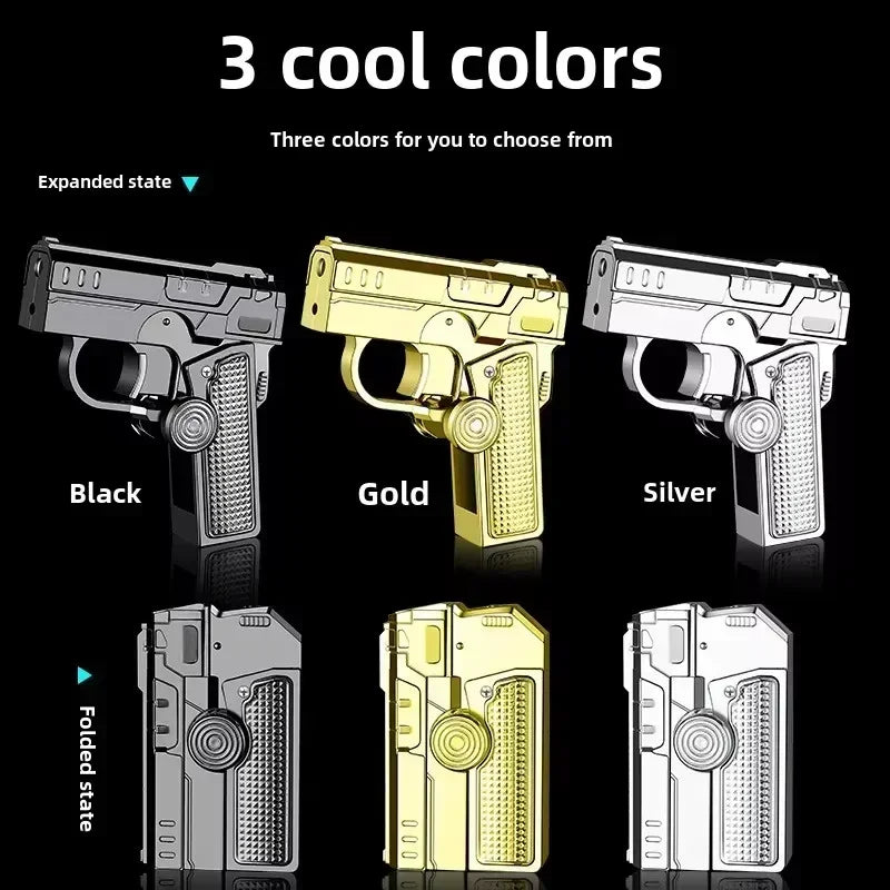 Foldable Dual-Form Gun-Shaped Windproof Lighter | Bowlift