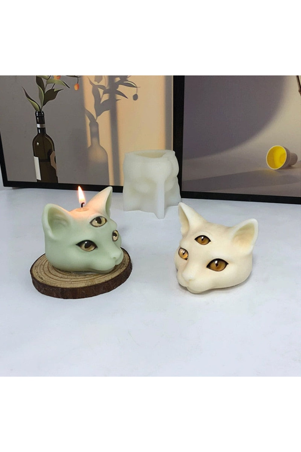 Cat Eyes Unique Candle Shape | Bowlift