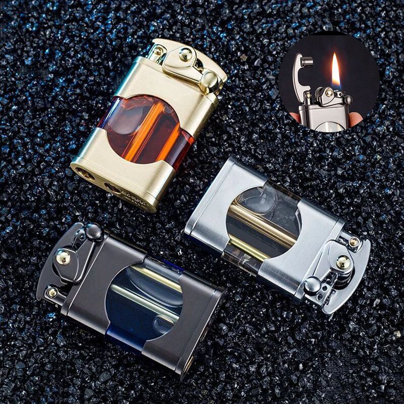 Elegant Retro Slim Metal Lighter | Bowlift