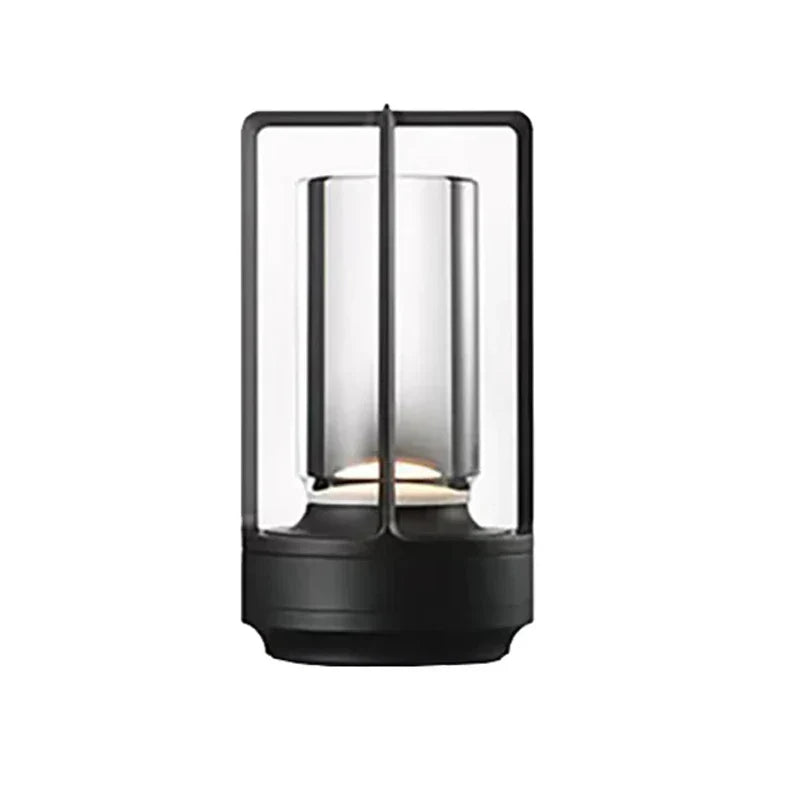 Rechargeable wireless table lamp with crystal glass - Portable LED light for indoor and outdoor areas | Bowlift