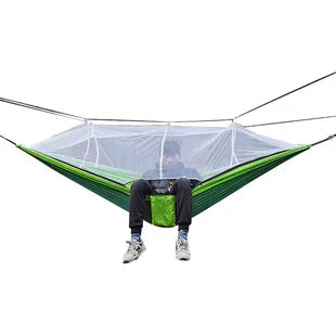 OutdoorRelax Hammock with Mosquito Net and Quick Release – 200 kg Load Capacity | Bowlift