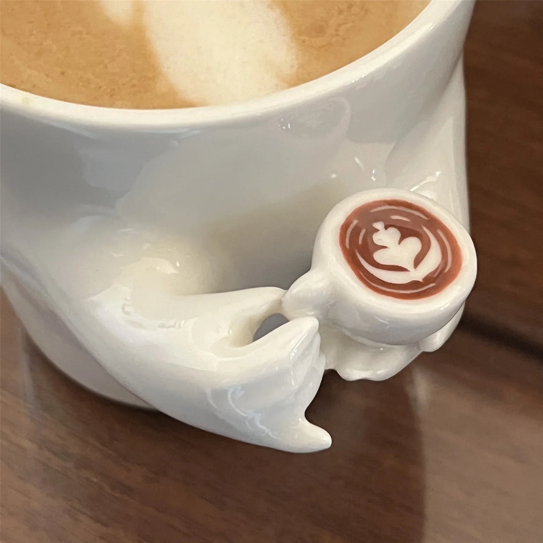 BowLift | Cute Mug-in-Mug Korean Style Coffee Cup