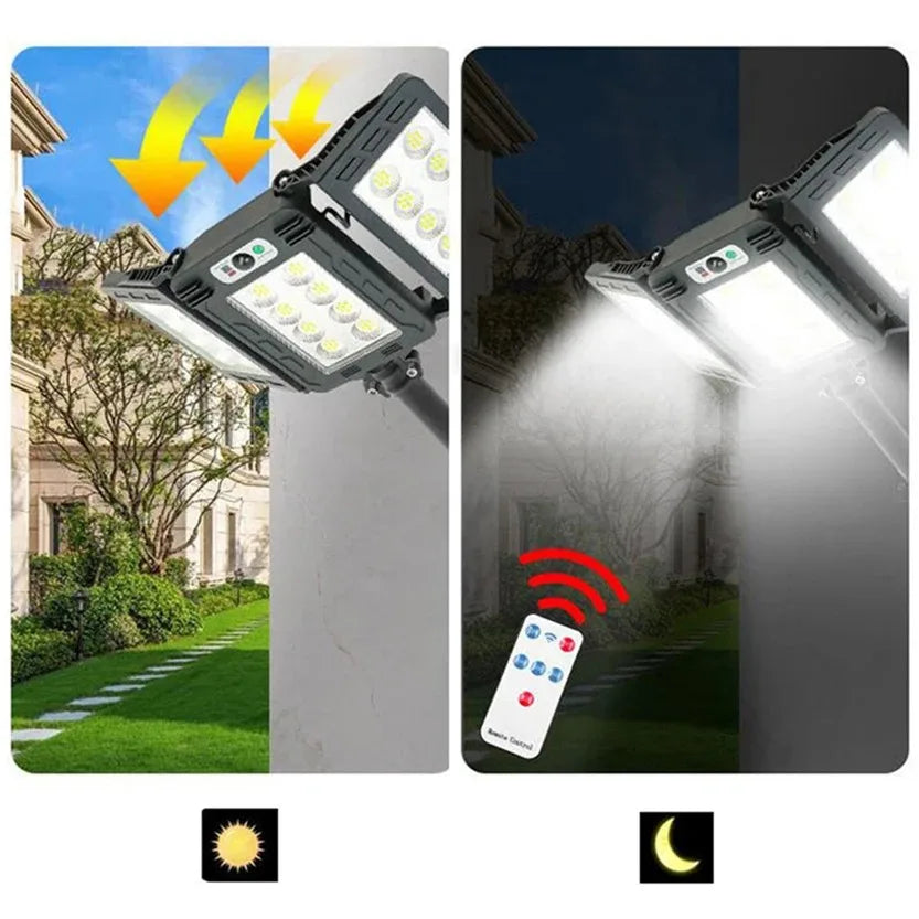 BowLift | Solar Wall Light LumiSeca | 800 LEDs Super Bright | With Motion Sensor | 3 Lighting Modes | Waterproof for Garden & Outdoor