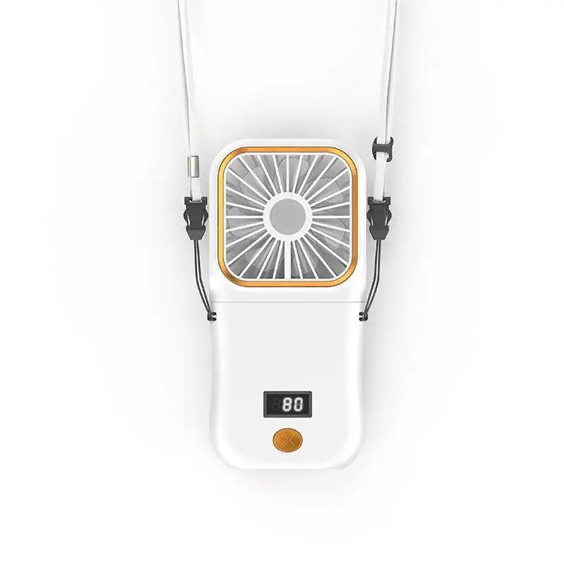 BowLift | Airlio Foldable USB Fan 3000mAh | 4-Level Air Cooler | Hand, Table & Neck Fan | Power Bank Function | 180° Rotatable