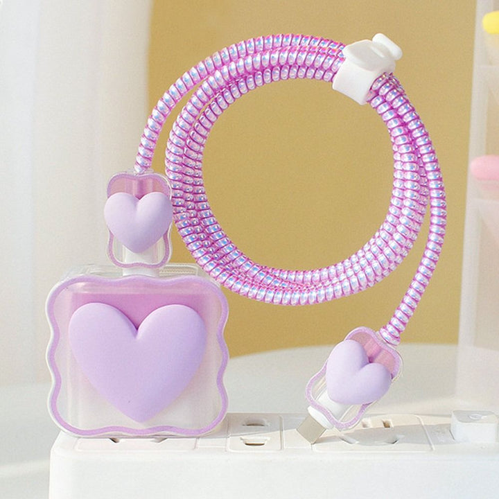 BowLift | Transparent Love Charging Cable Protector Case
