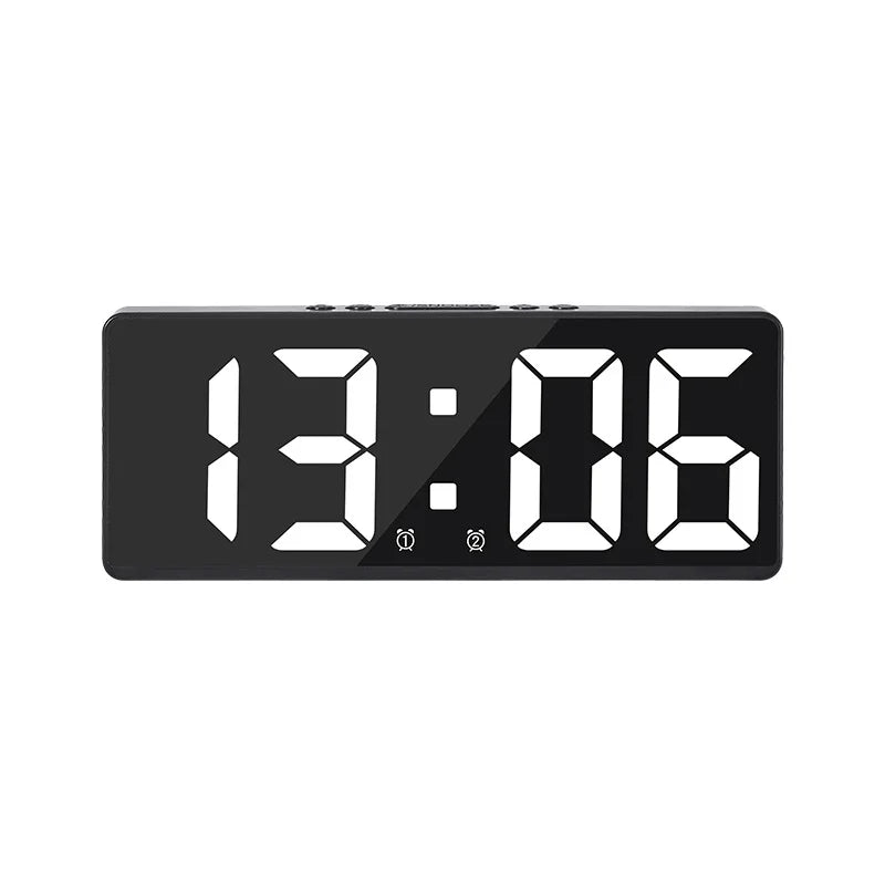 VoiceSnooze LED Clock – Stylish Alarm Clock with Night Mode Bowlift