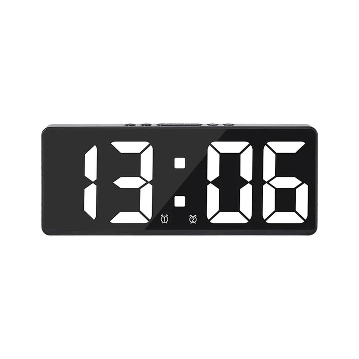 VoiceSnooze LED Clock – Stylish Alarm Clock with Night Mode Bowlift