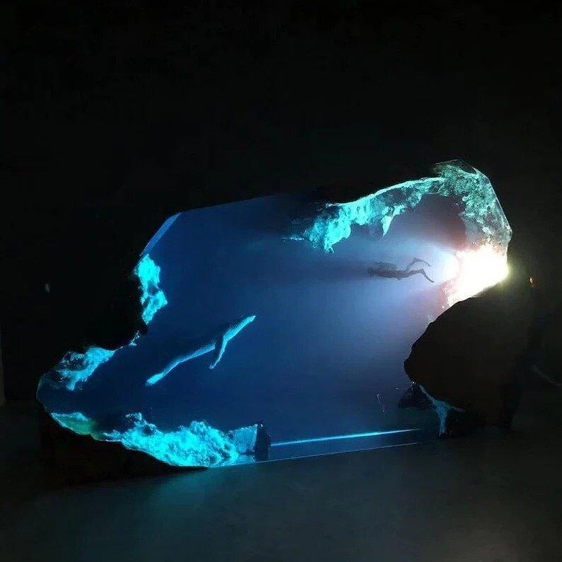 BowLift | Deep Sea Adventure Resin Diver Lamp Decor