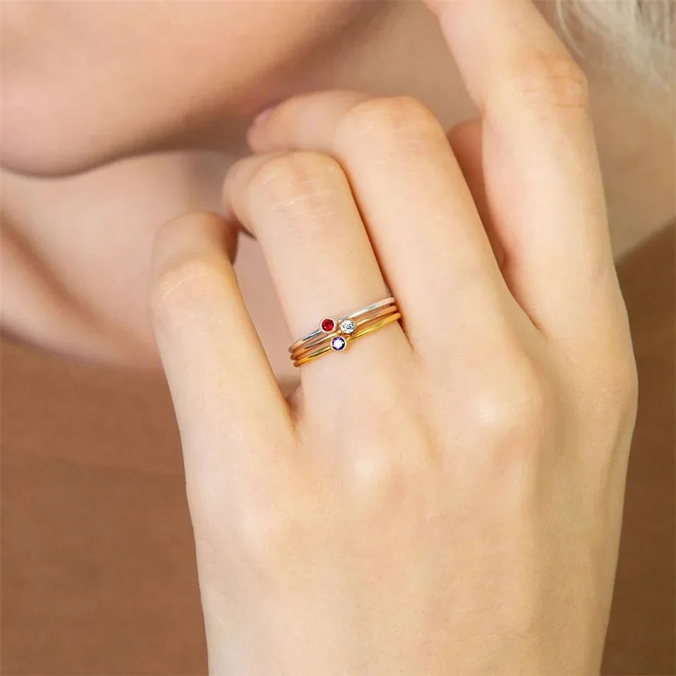 BowLift | Dainty Birthstone Ring