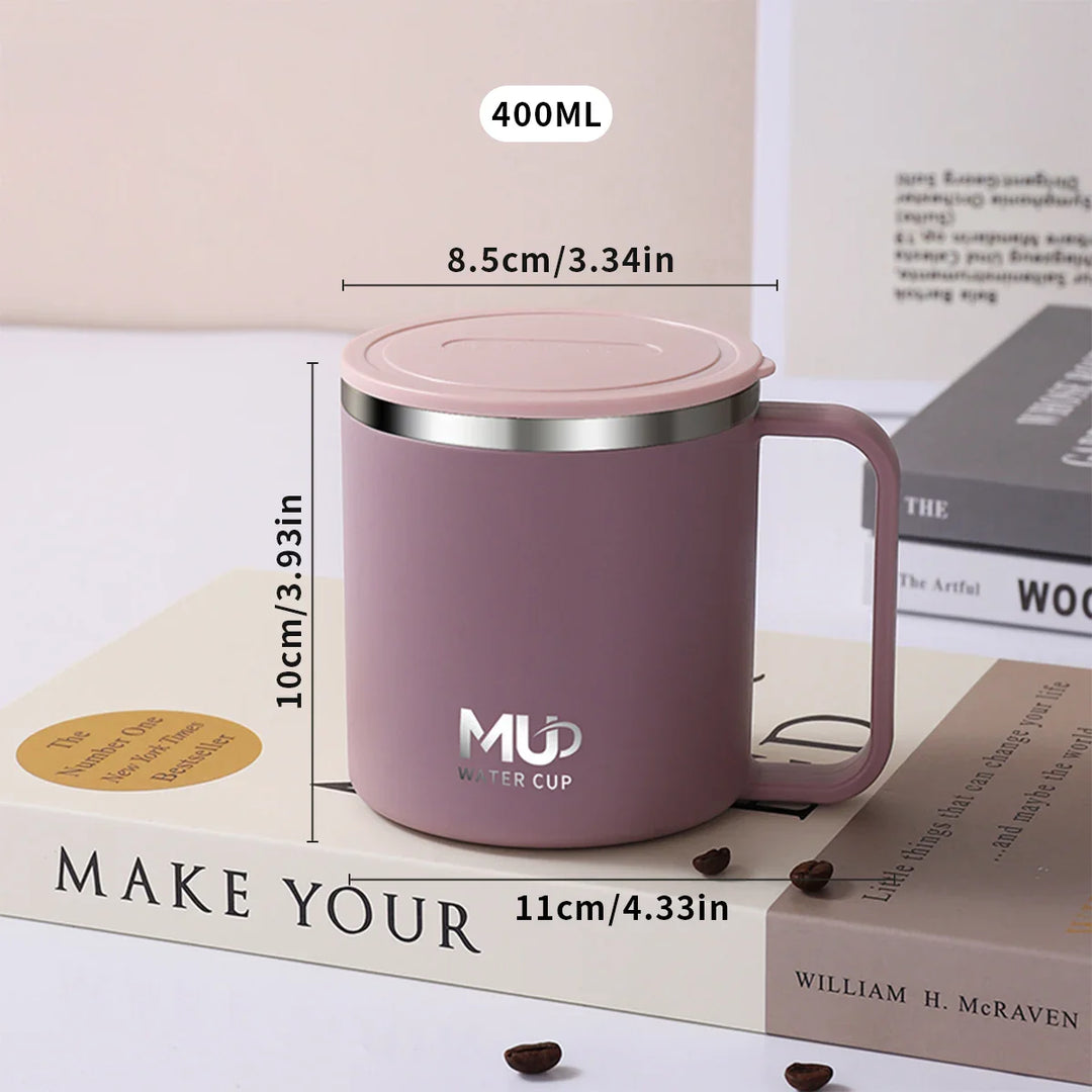 Insulated stainless steel coffee cup with lid | Bowlift
