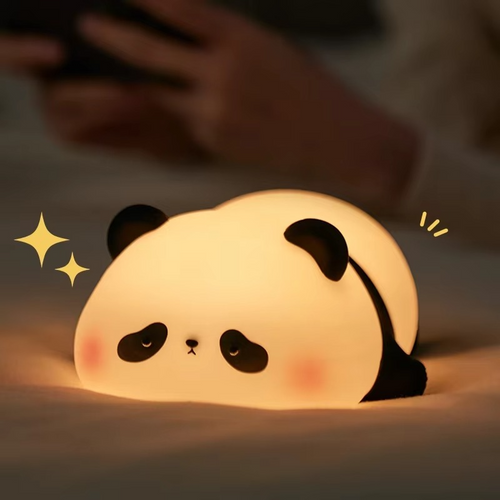 BowLift | Panda Touch-Activated Silicone LED Nightlight – USB Rechargeable, Syncable Soft Glow Lamp