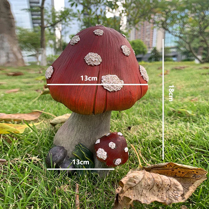 Outdoor Fairy Mushroom Resin Garden Decor | Bowlift