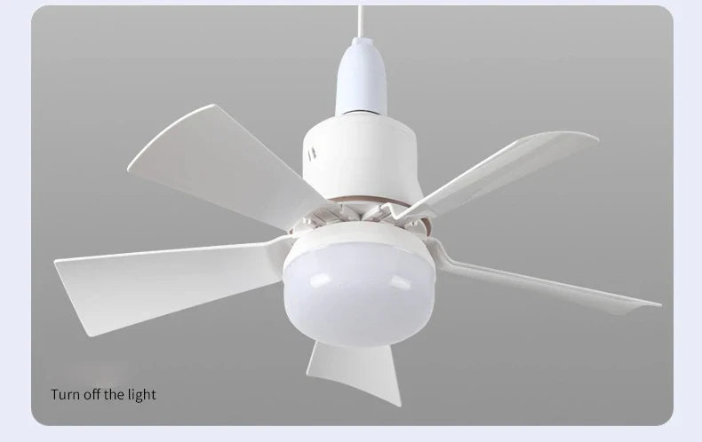 30W E27 Ceiling Fan Light with Remote - LED Dimming Function, Intelligent Silent Fan for Bedroom & Living Room | Bowlift