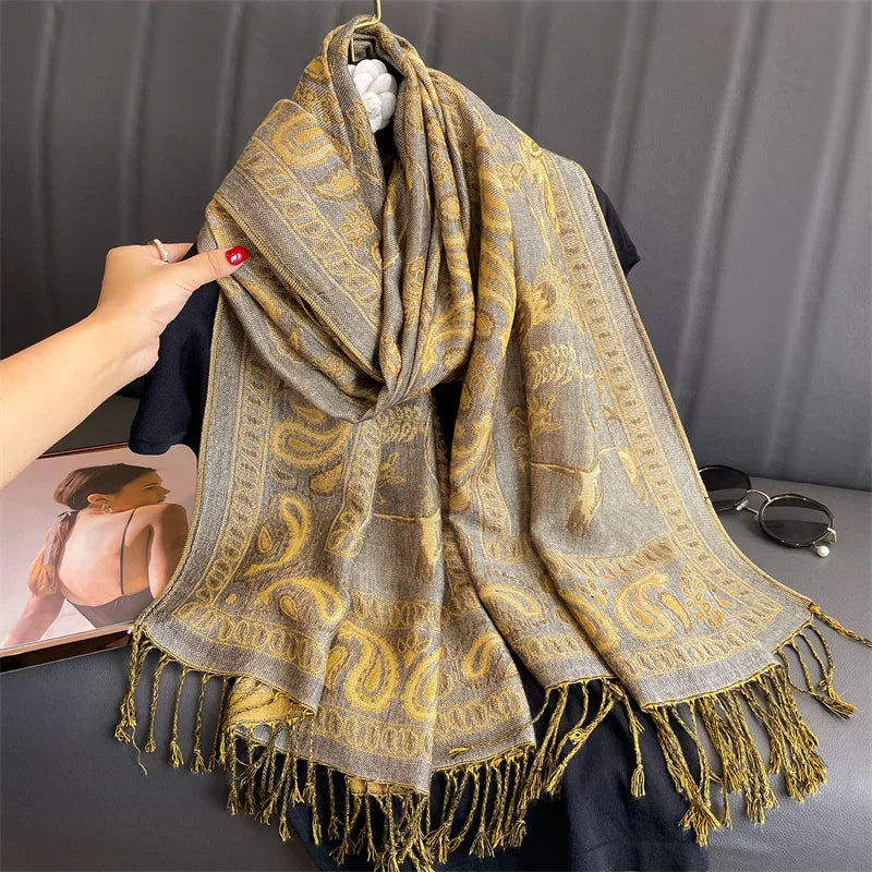 BowLift | Élégancea | Women's Scarf | Cashmere Feel | 70 × 190 cm | Luxury Print & Warm