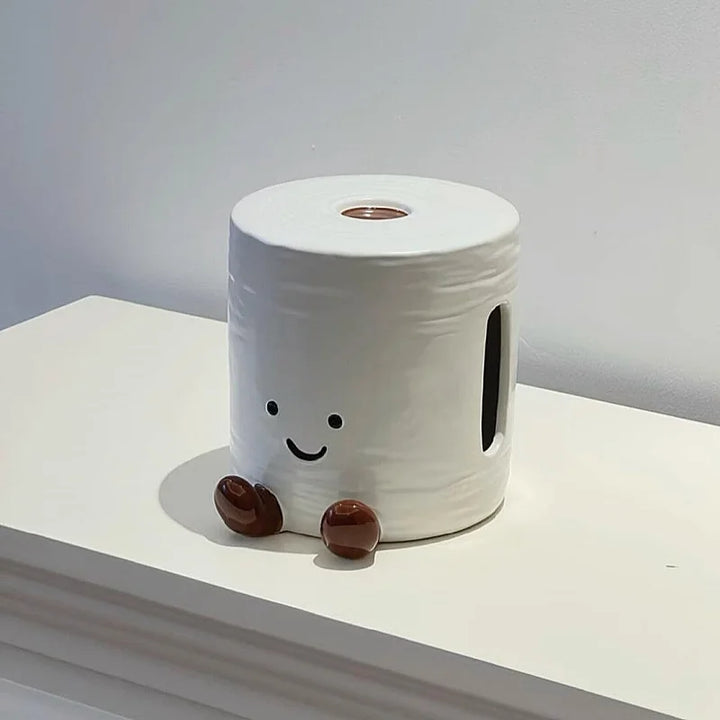 Smiley Toilet Paper Tissue Box | Bowlift