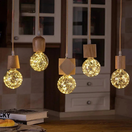 Handcrafted wooden pendant lamp with a naturally warm aura and timeless charm Bowlift
