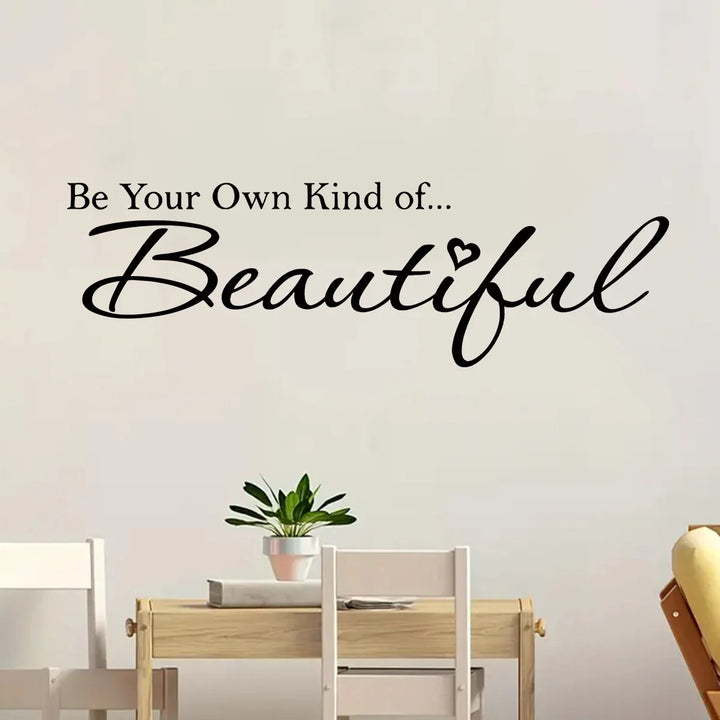 Beautiful Inspirational Quote Wall Sticker Removable Peel and Stick Word Art Wall Decal For Living Room Bedroom Creative DIY Home Decor | Bowlift