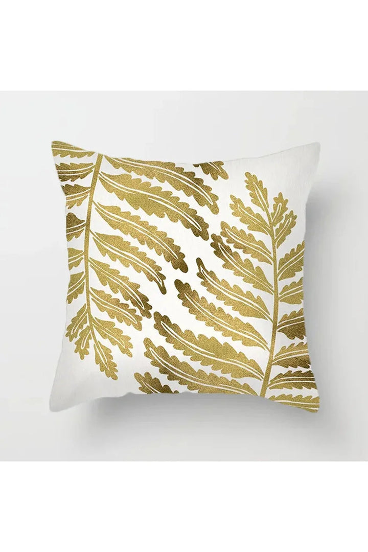 Yellow Leaf Polyester Pillowcase | Bowlift