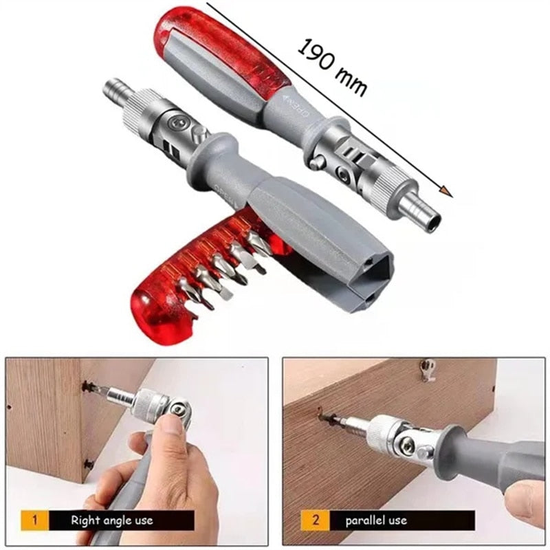 BowLift | Ratchet Master Multi-Angle Foldable Screwdriver Set