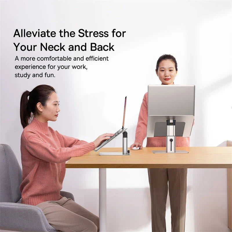BowLift | Ergonomic Non-slip Height Adjustable Laptop Holder Stand