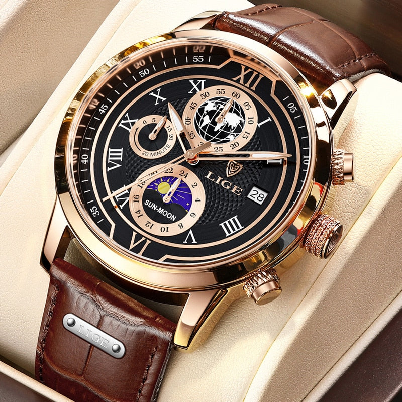BowLift | Classic Chronograph Men’s Watch | Stylish & Functional Luxury Wristwatch for Every Occasion