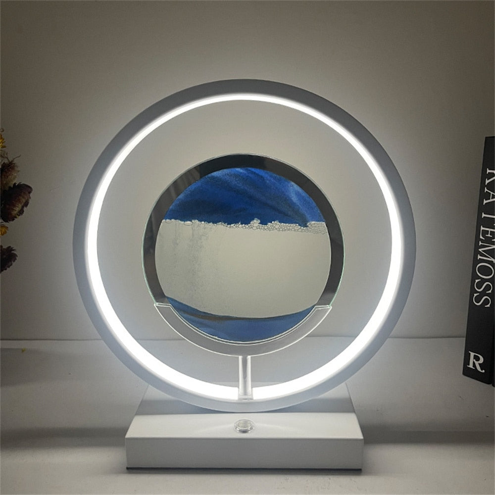 BowLift | 3D LED Flowing Sand Art Table Lamp