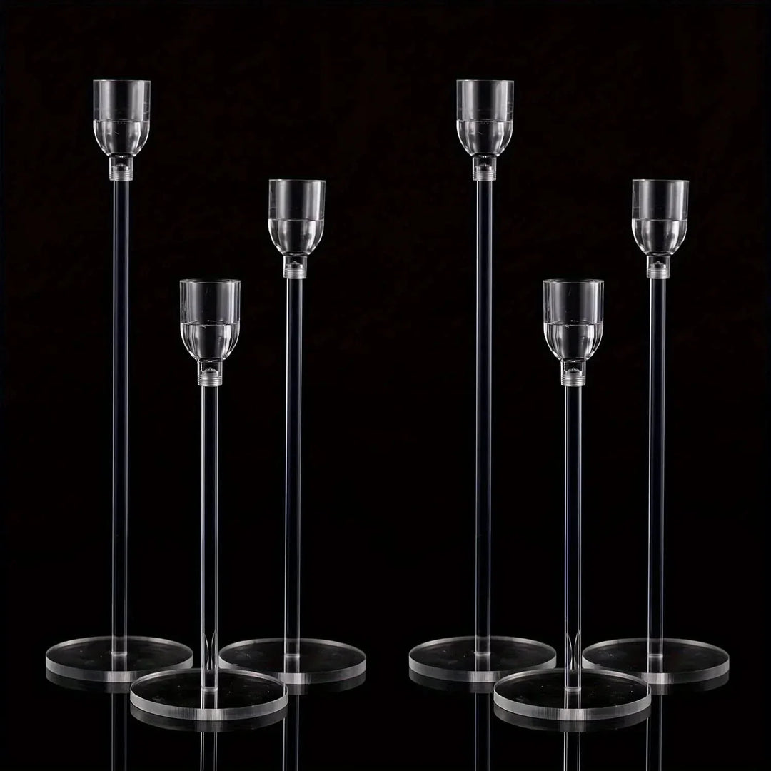 BowLift | LumenAcry Acrylic Candle Holder Set (3-piece)