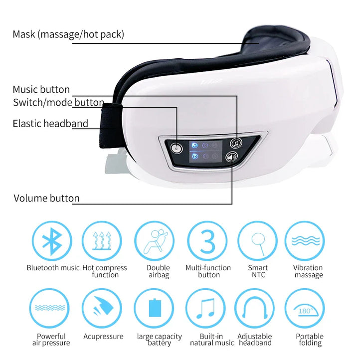 BowLift | Bluetooth Music Hot Compress Eye Massager