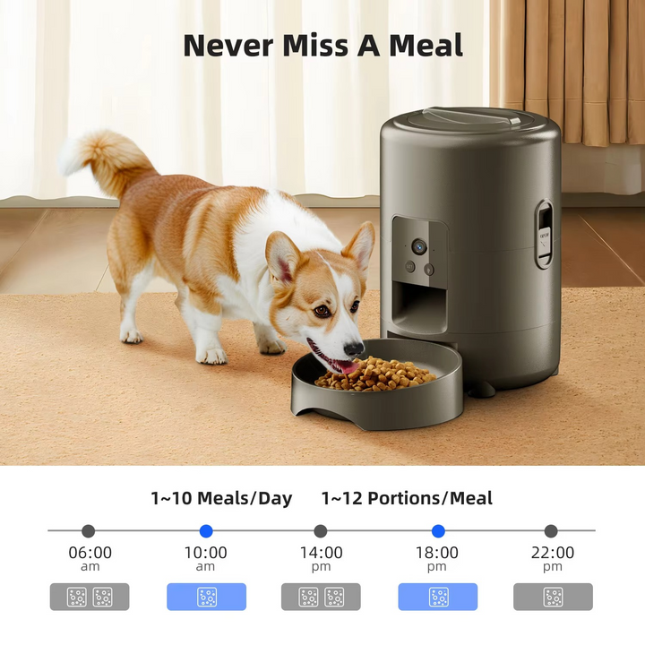BowLift | Smart 68oz Automatic Pet Feeder with Camera & WiFi Control