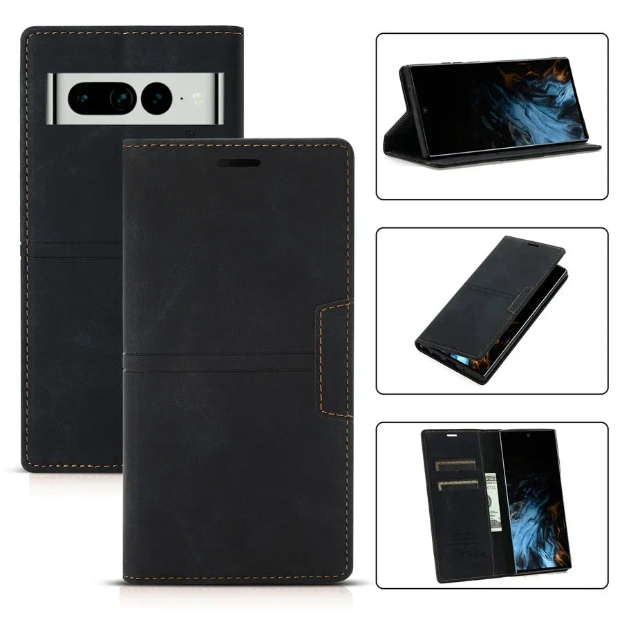BowLift | Leather Wallet Case Flip Case - Google Pixel