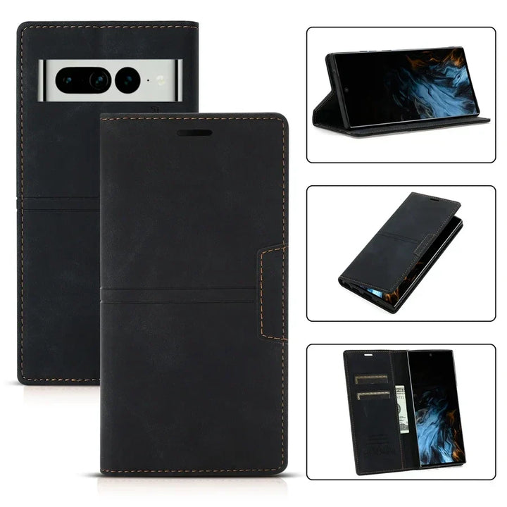 BowLift | Leather Wallet Case Flip Case - Google Pixel