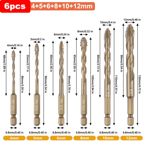 BowLift | Titanium Steel Cross Drill Bit