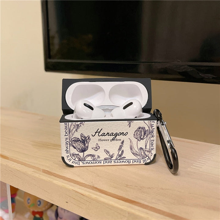 BowLift | Artistic Flower Leather Airpods Case