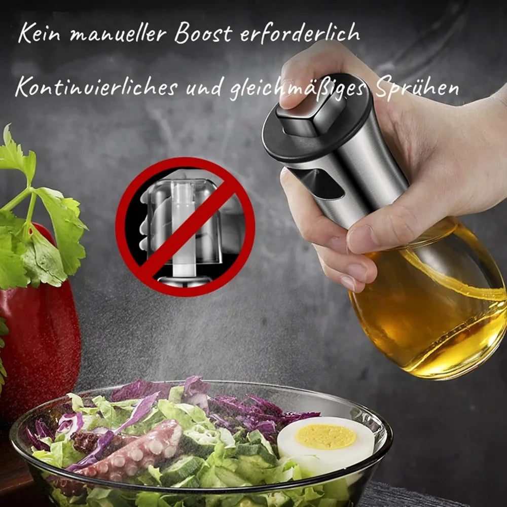 BowLift | CulinaMist Pro Oil Sprayer 200 ml | Fine mist & improved nozzle | For oil, vinegar & lemon juice | Stainless steel & glass