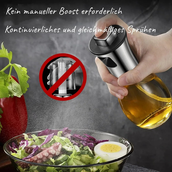 BowLift | CulinaMist Pro Oil Sprayer 200 ml | Fine mist & improved nozzle | For oil, vinegar & lemon juice | Stainless steel & glass