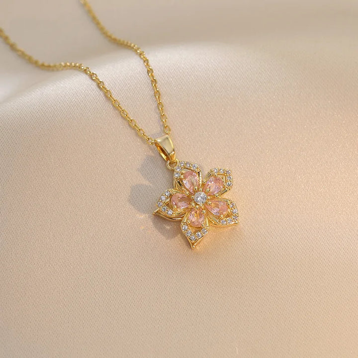 BowLift | Rotating Flower Necklace