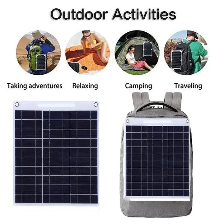 BowLift | Portable Solar Panel SOLVION Charge 100W | 5V | Dual USB | Waterproof | Outdoor & Camping