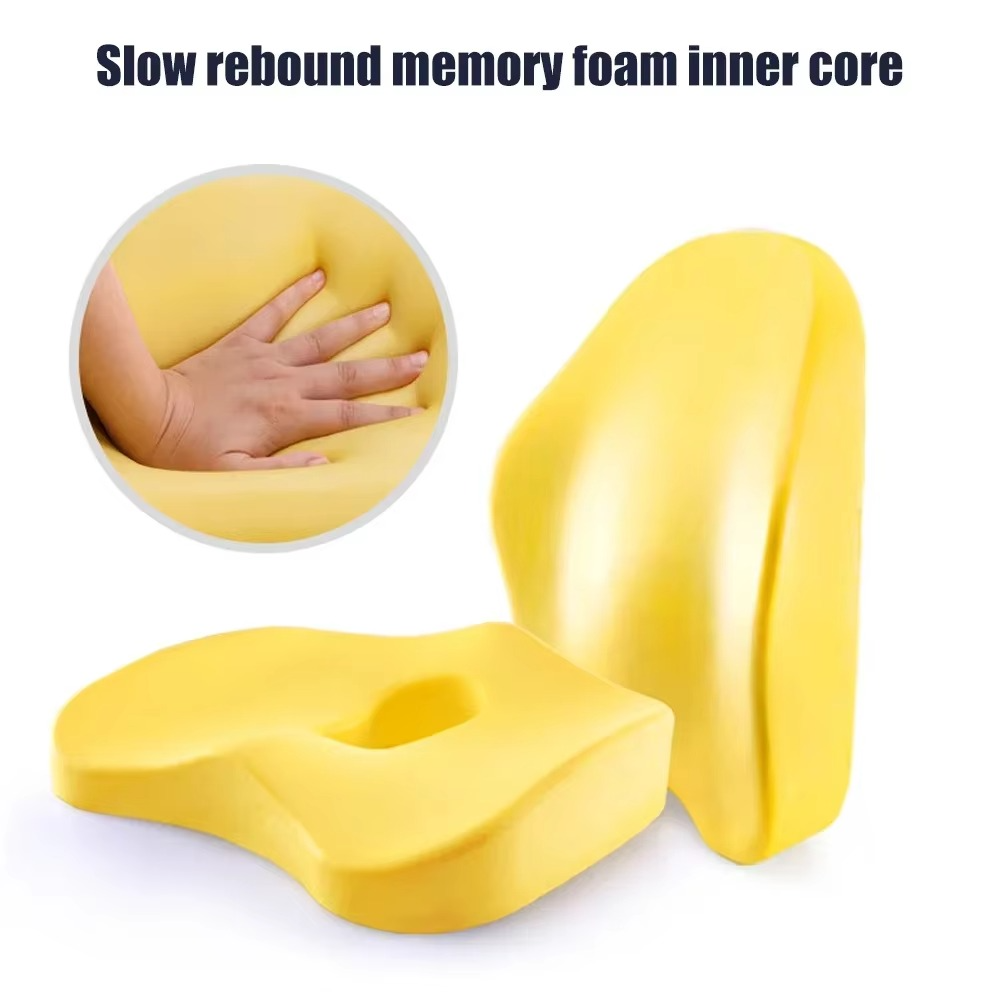 BowLift | Memory Foam Orthopedic Seat Cushion with Tailbone and Lumbar Support
