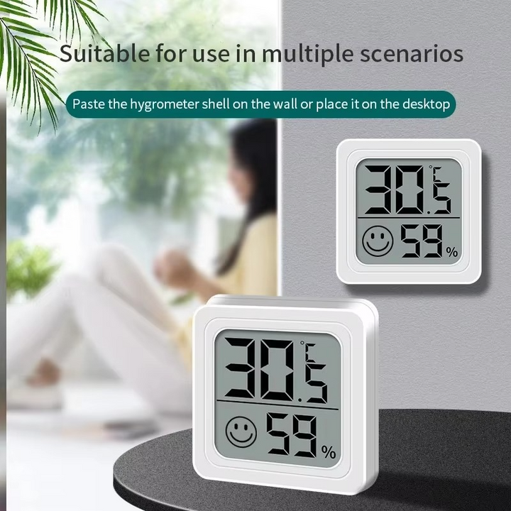 BowLift | Indoor LCD Digital Thermometer and Hygrometer with Temperature and Humidity Sensor
